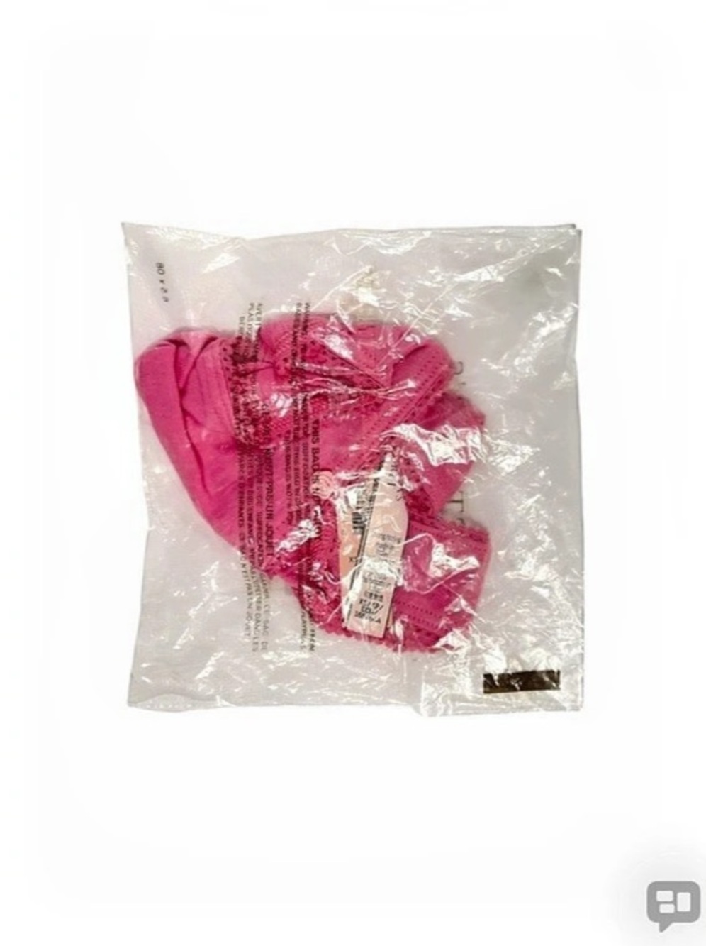 Victoria's Secret PINK Wink Lace Thong Panty Pink NWT